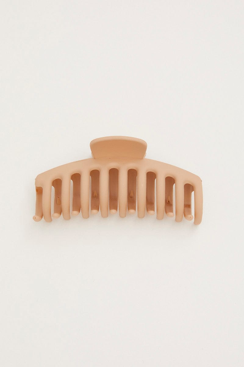 HAIR ACCESSORY Camel Classic Claw Clip for Women by Ally
