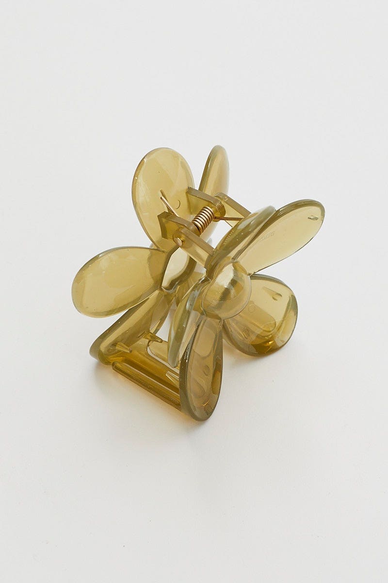 HAIR ACCESSORY Green Hair Claw Clip for Women by Ally