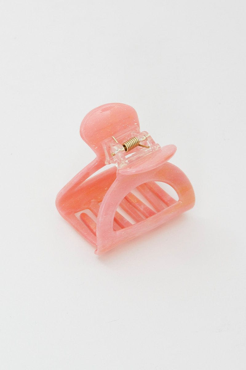 HAIR ACCESSORY Pink Hair Claw for Women by Ally