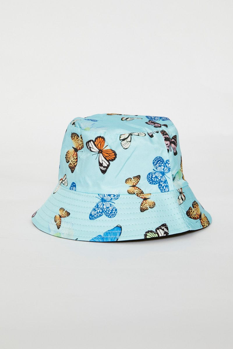 HATS Blue Bucket Hat for Women by Ally
