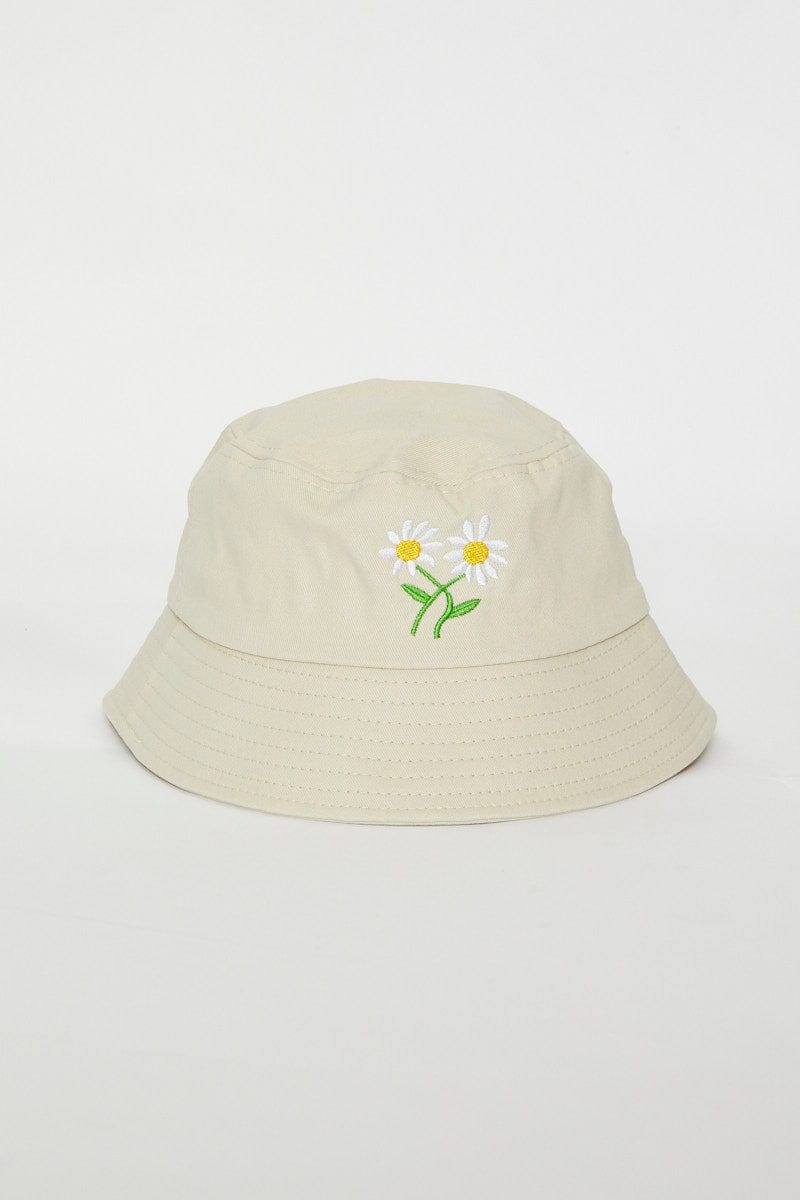 HATS Camel Flower Bucket Hat for Women by Ally