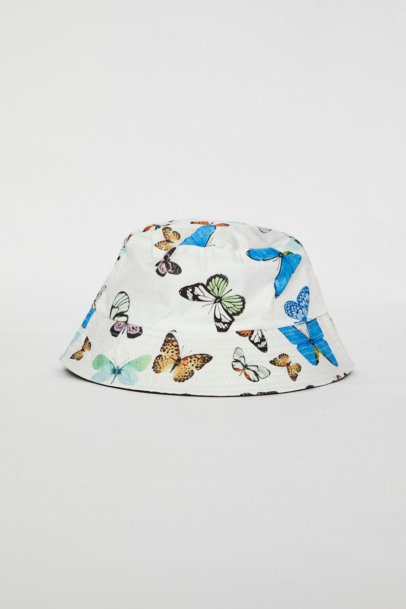 HATS White Bucket Hat for Women by Ally