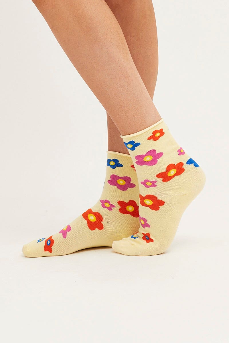 HOSIERY Print Socks for Women by Ally