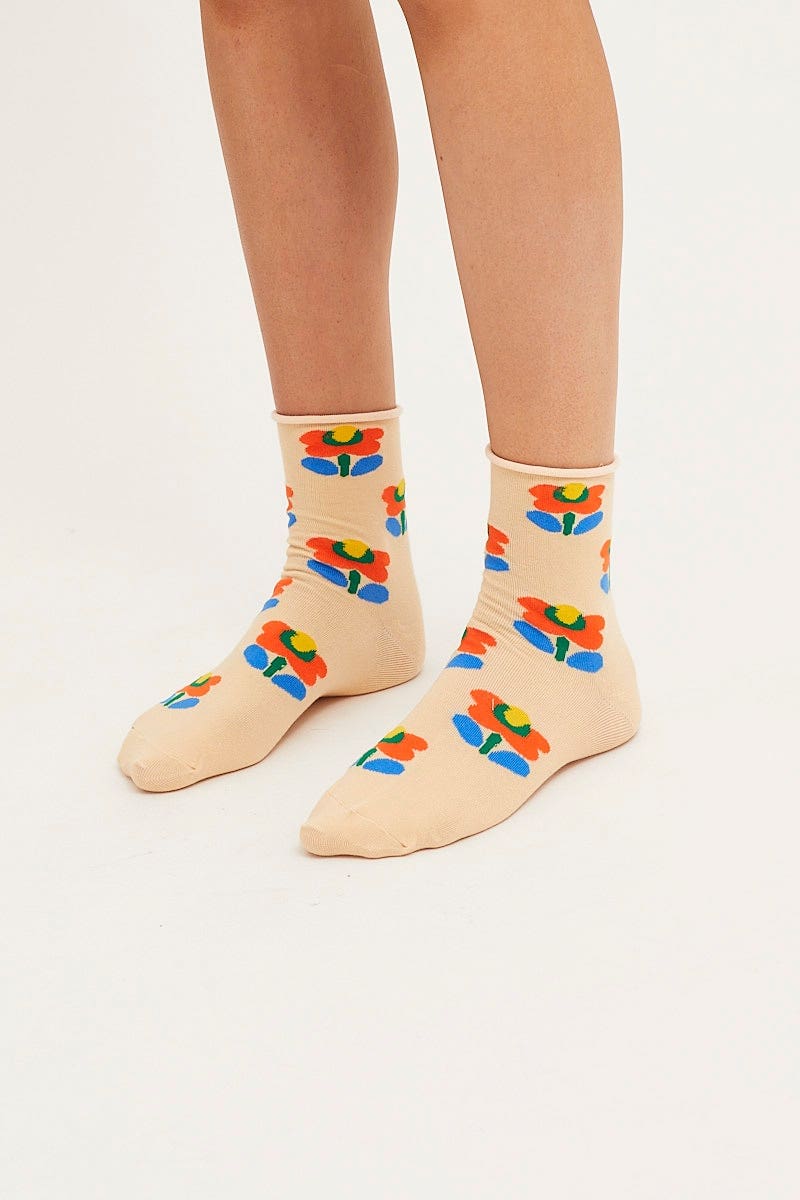 HOSIERY Print Socks for Women by Ally