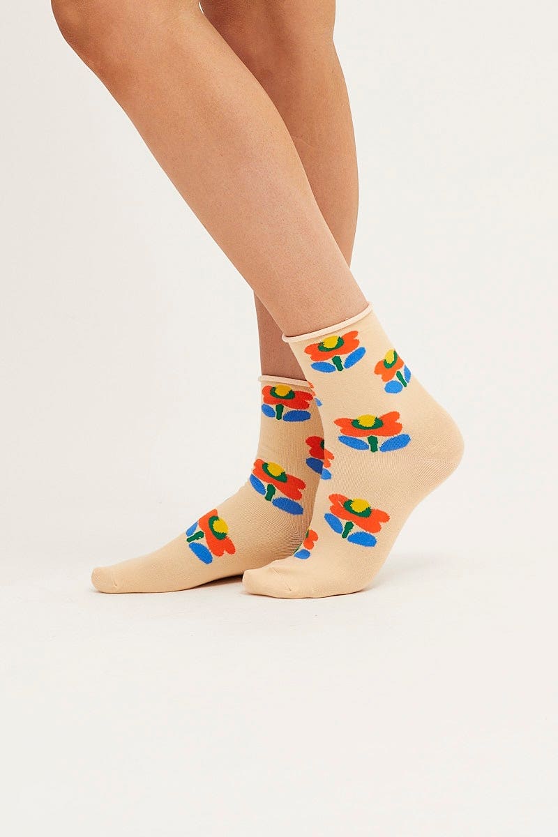 HOSIERY Print Socks for Women by Ally