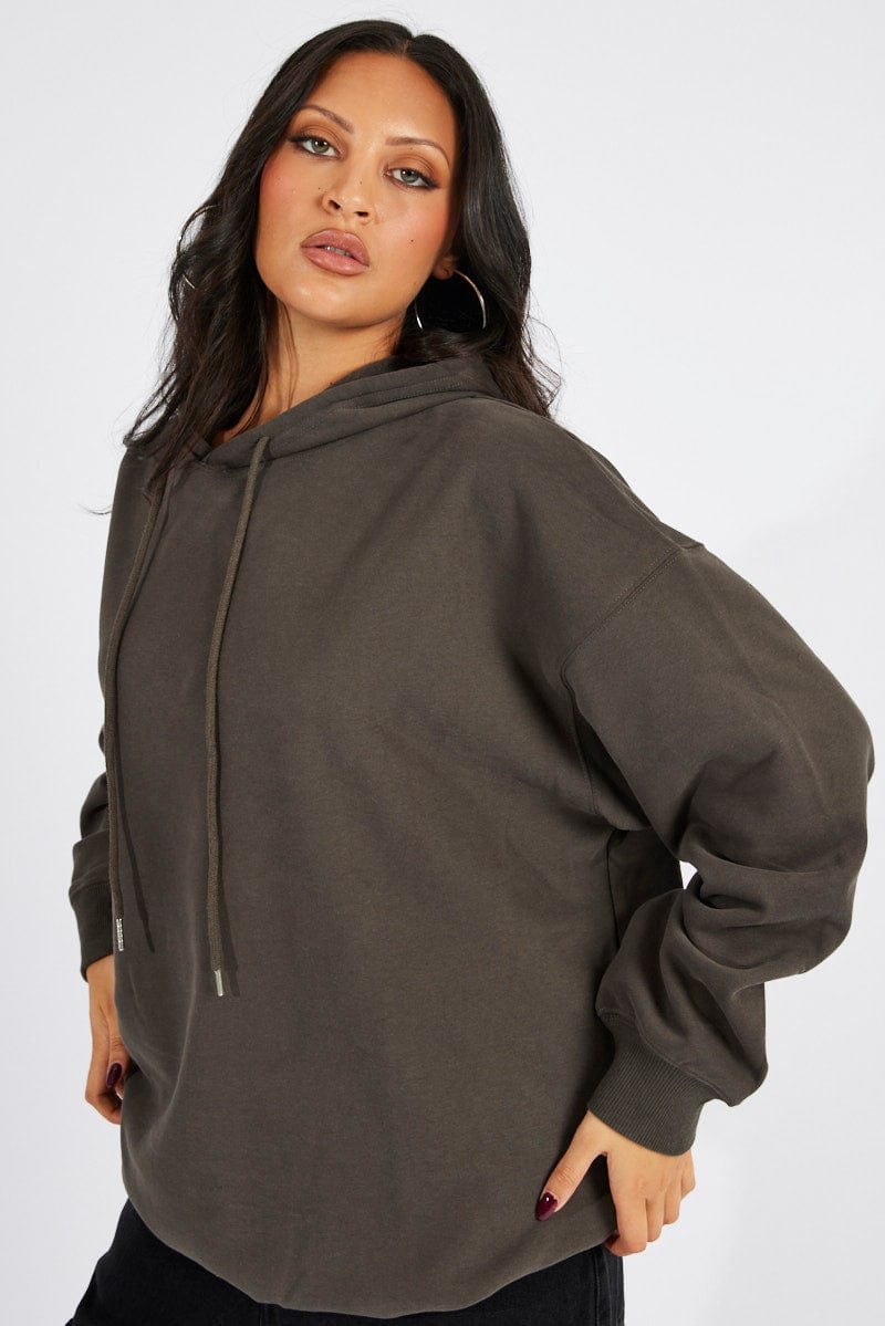 Grey hoodie clearance jumper