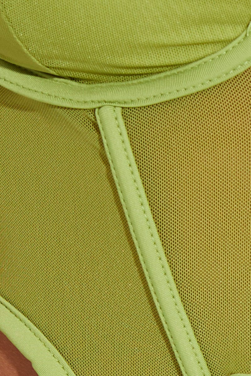 Green Garter Corset Singlet Crop | Ally Fashion Green Garter Corset Singlet Crop | Ally Fashion