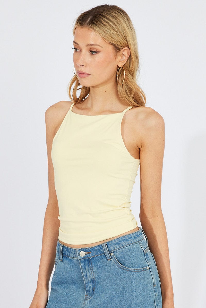 Yellow Supersoft Tank Top | Ally Fashion