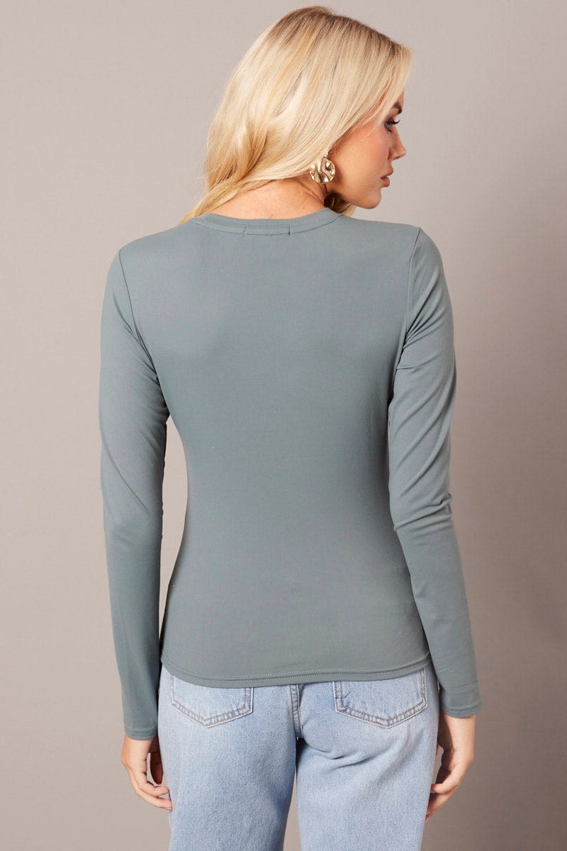 Green Supersoft Top Long Sleeve for Ally Fashion