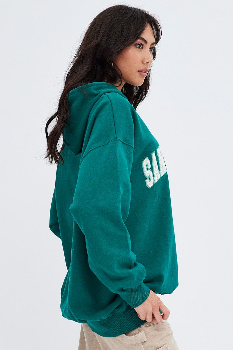 Green on sale sweater fashion