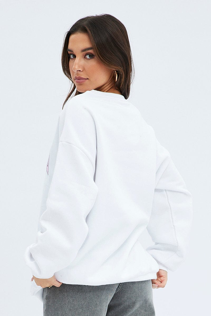 Scyoekwg Womens Fashion Long Sleeve Fall Casual Sweatshirt Loose Christmas  Graphic Hoodie Cowl Neck Cute Pattern Print Pullover White XL 