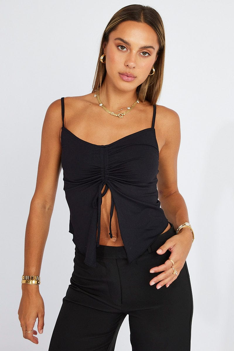 Black Singlet Top for Ally Fashion