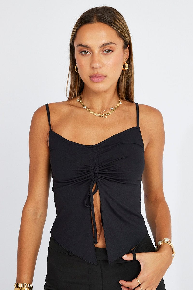 Black Singlet Top for Ally Fashion