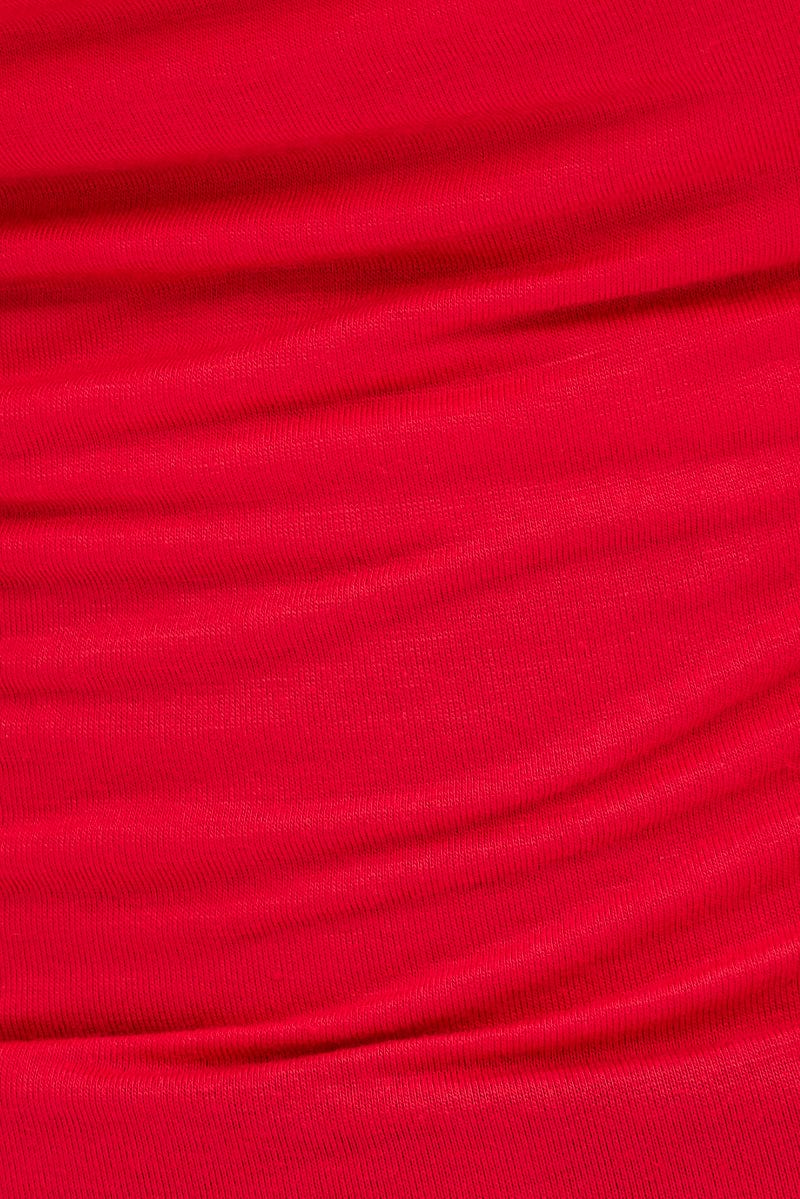 Red Halter Top Jersey for Ally Fashion