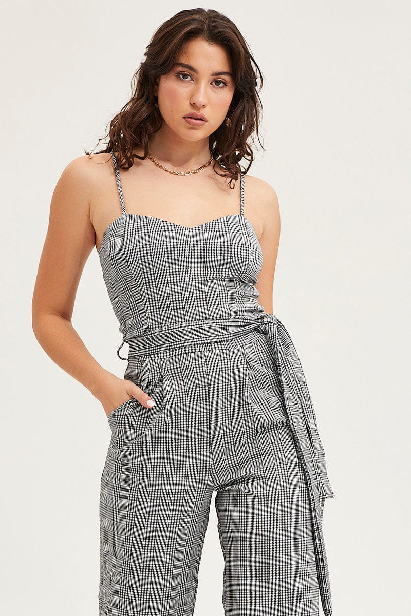 JUMPSUIT Stripe Jumpsuit Sleeveless for Women by Ally