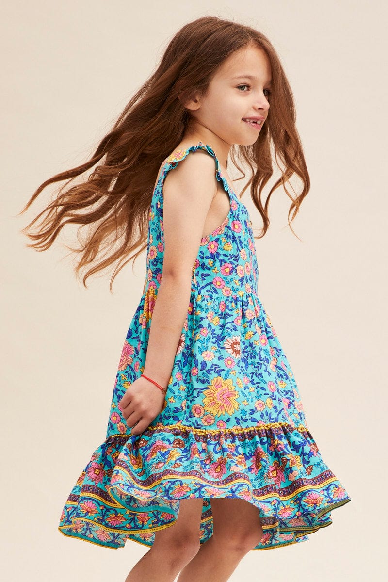 KIDS DRESS Boho Print Kids Dress for Women by Ally