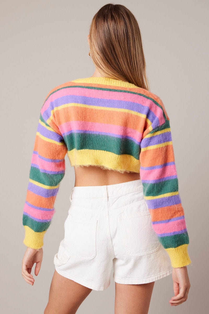 Multi Stripe Knit Jumper for Ally Fashion