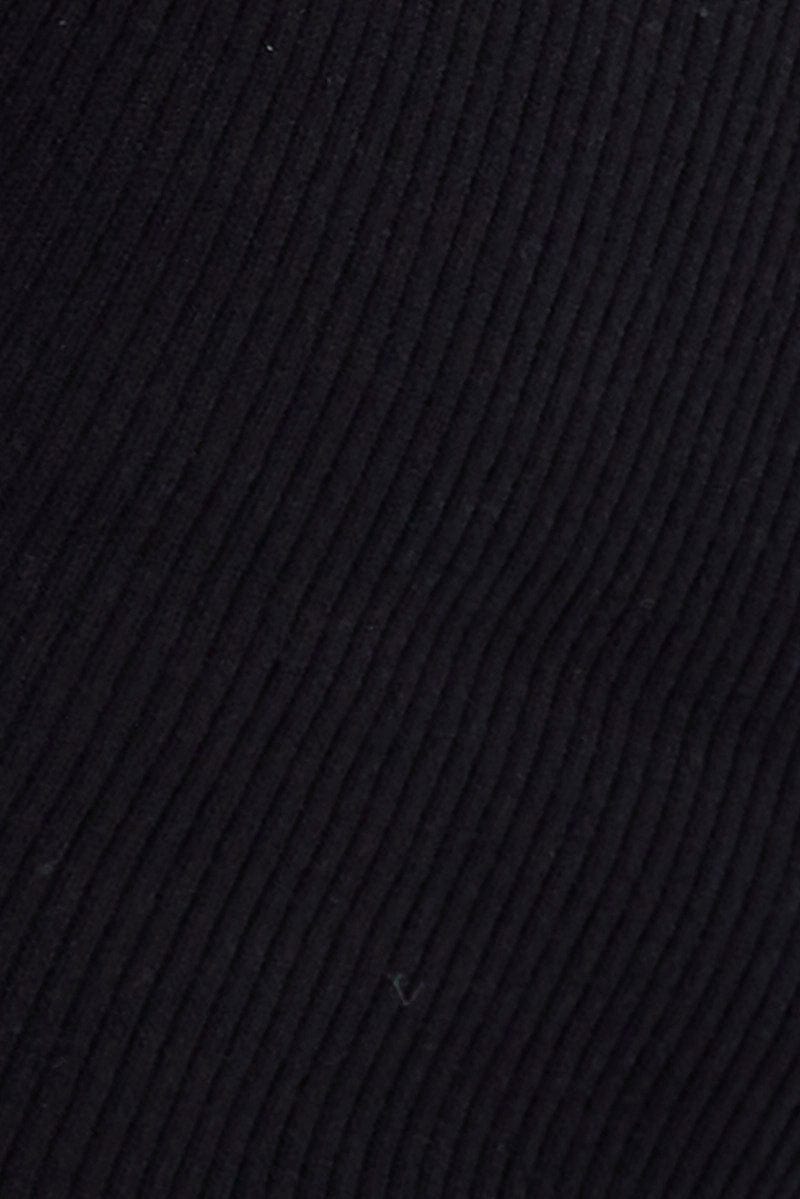 Black Collar Detail Cardigan for Ally Fashion
