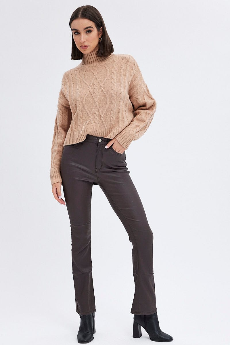 Cable Knit Jumper High neck | Ally Fashion