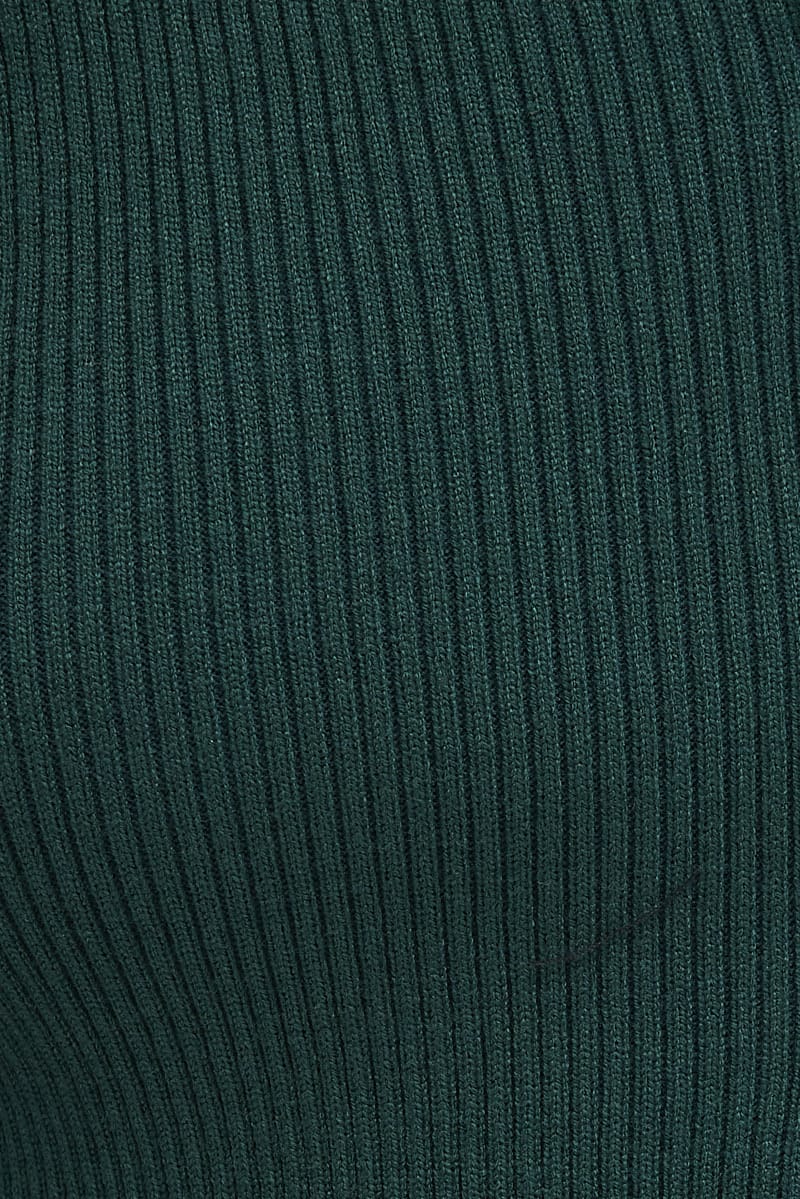 Green Knit Cardigan Zip up for Ally Fashion