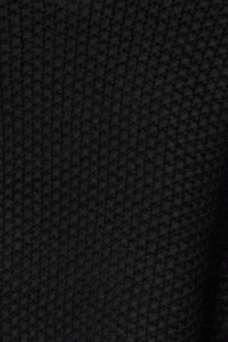 Black Knit Jumper Turtle Neck for Ally Fashion