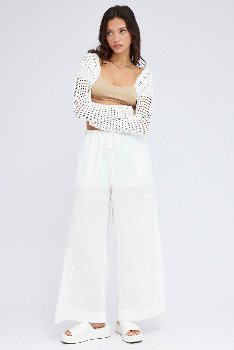 White Knit Shrug for Ally Fashion