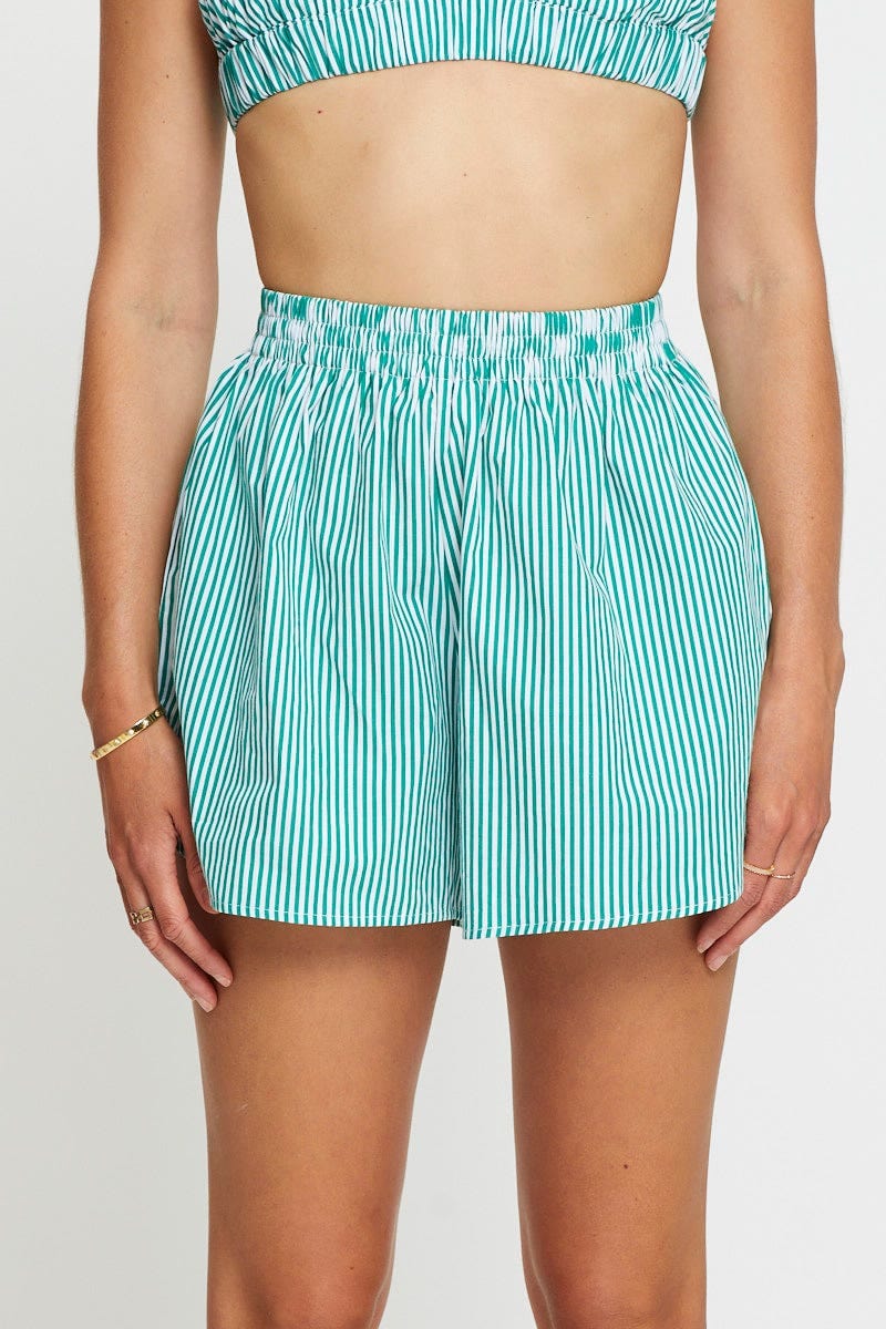 LG SHORTS Stripe Shorts for Women by Ally