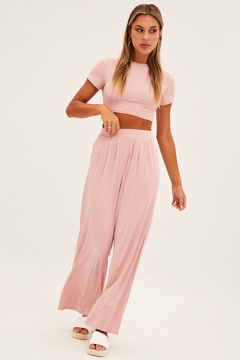 Pink Jersey Loungewear for Ally Fashion