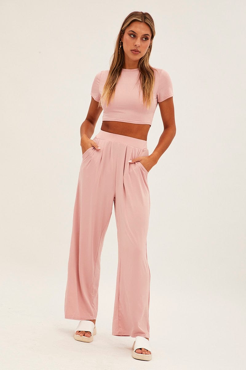 Pink Jersey Loungewear for Ally Fashion