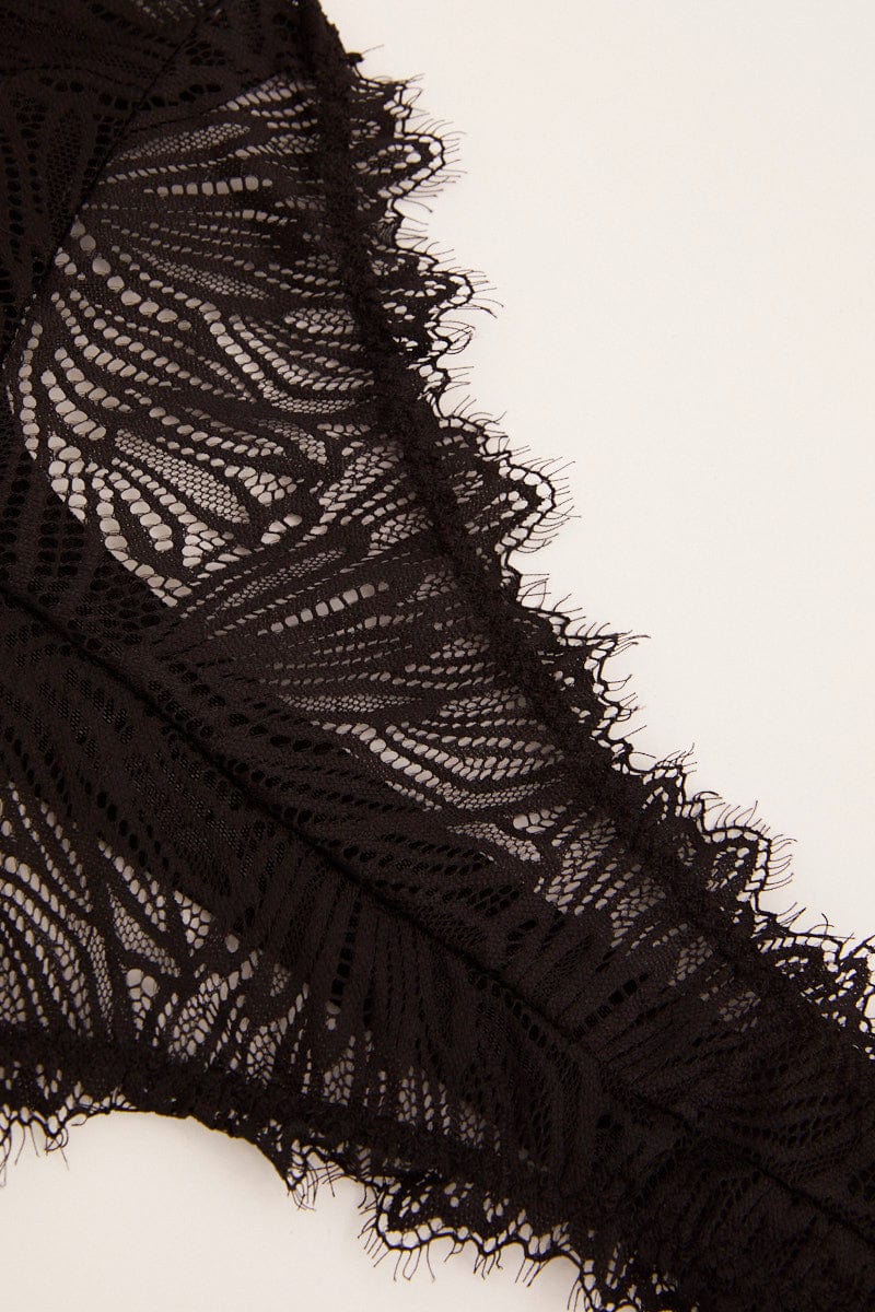 LINGERIE Black Lace Lingerie Set for Women by Ally
