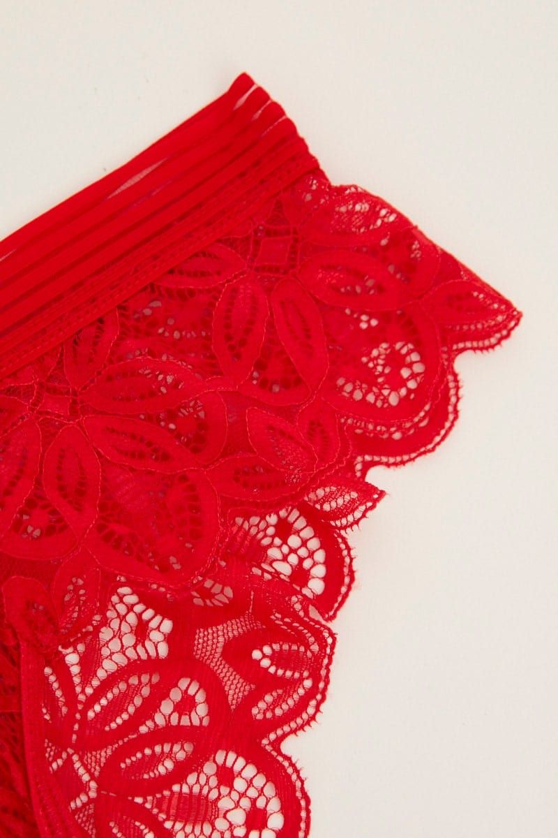 Women’s Red Lace Lingerie Set | Ally Fashion