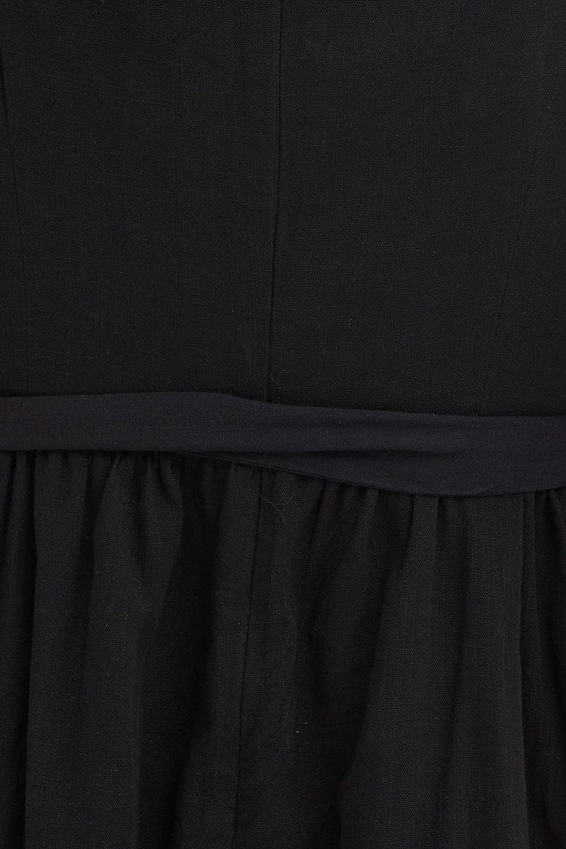 Women's Black Dress Puff Sleeve Maxi | Ally Fashion Women's Black Dress Puff Sleeve Maxi | Ally Fashion