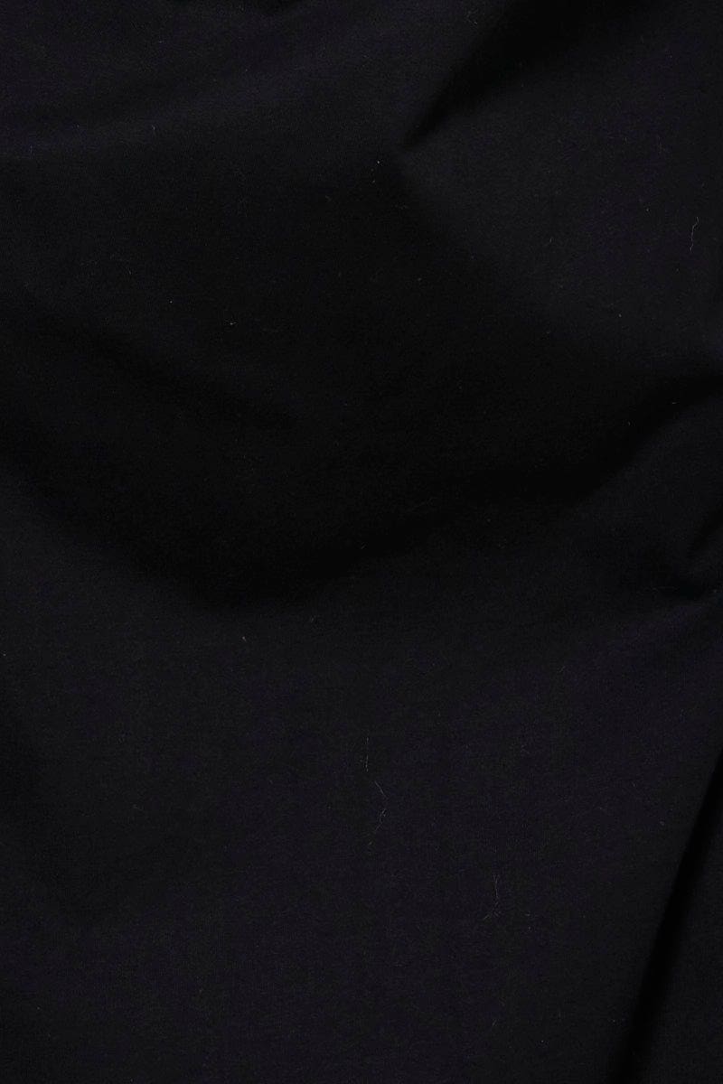 MAXI DRESS Black Maxi Dress Short Sleeve V Neck for Women by Ally