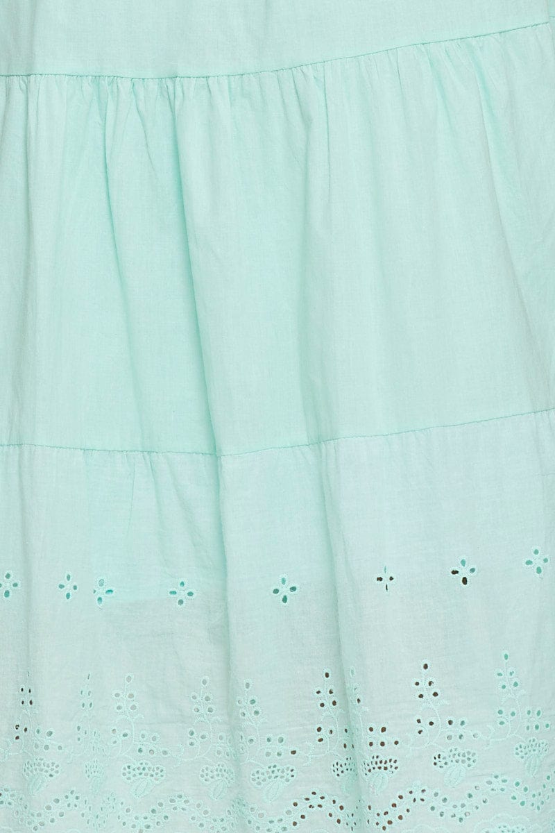 MAXI REPAXED Green Maxi Skirt High Rise for Women by Ally