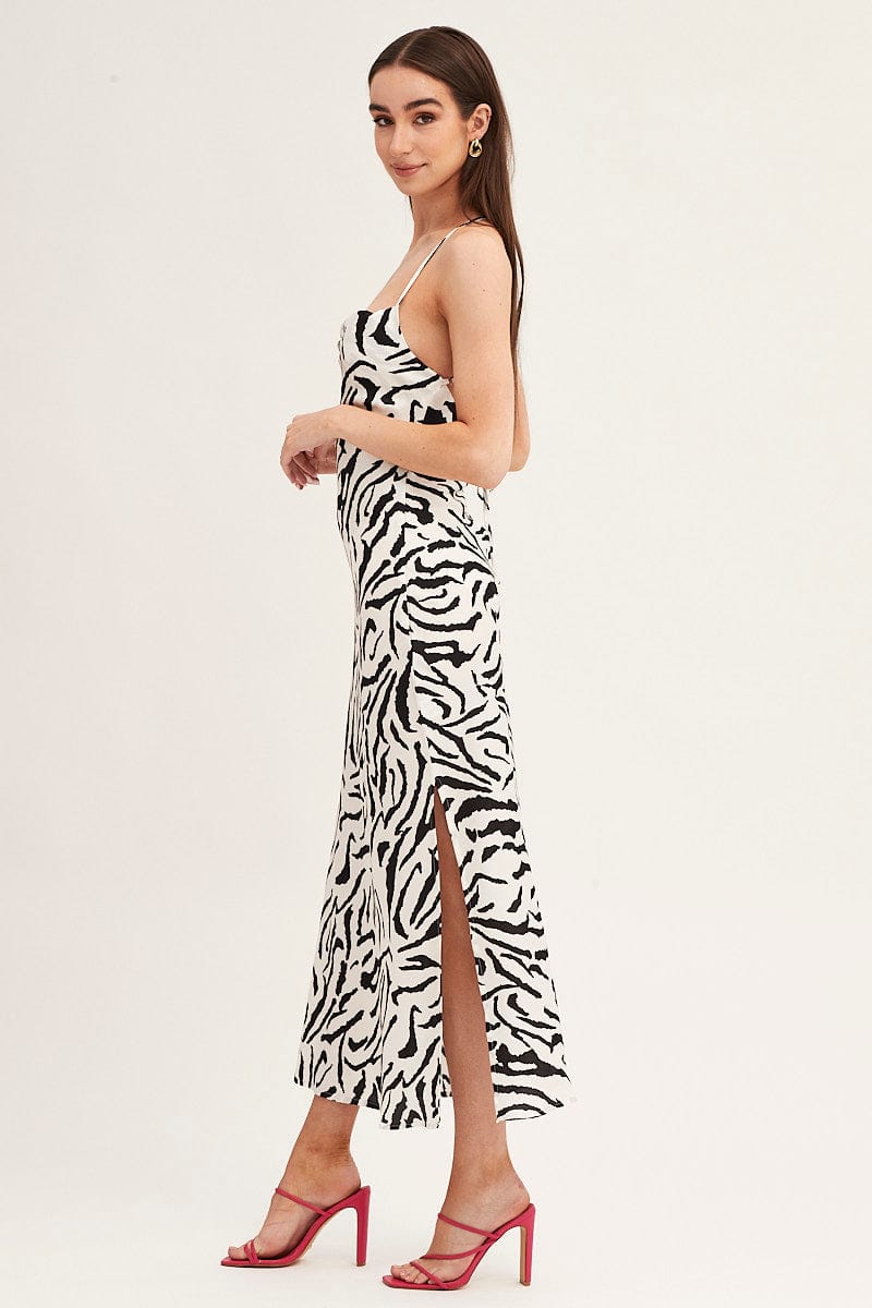 MIDI DRESS Print Midi Dress for Women by Ally