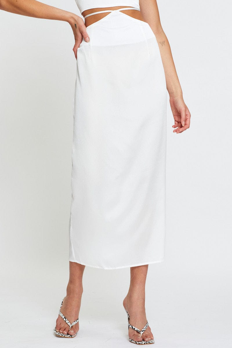 The Drop Womens Alya Silky Slip Maxi Skirtskirt Melody Satin Slip