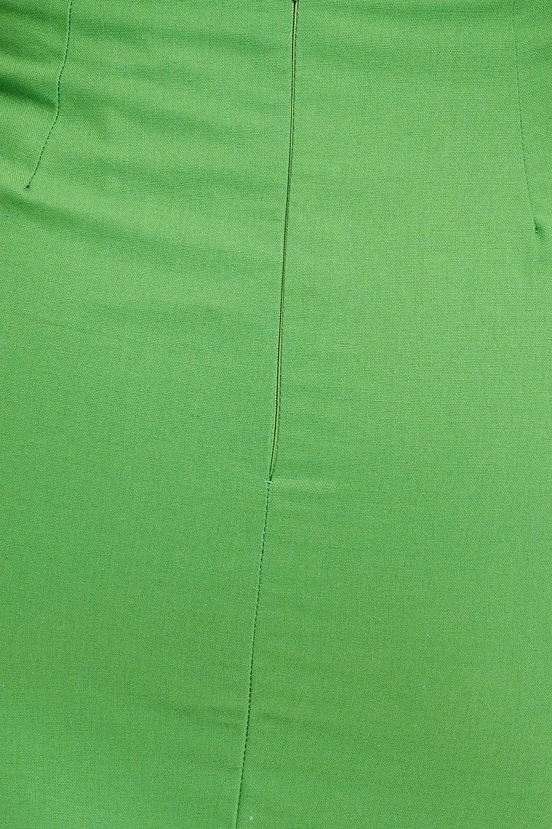 MIDI SKIRT Green Front Tie Midi Skirt for Women by Ally