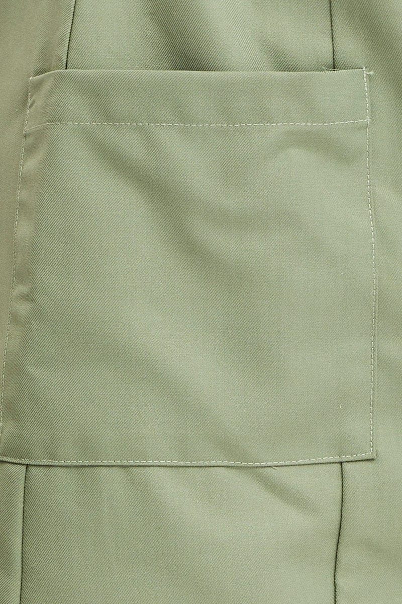 Women’s Green Mini Skirt High Rise | Ally Fashion