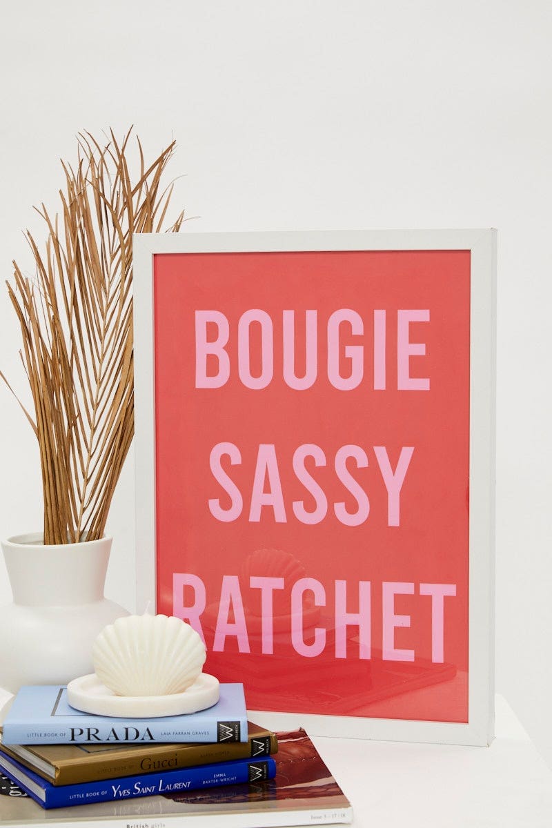 MISCELLANEOUS Print Bougie Sassy Rachet A3 Poster Prints for Women by Ally