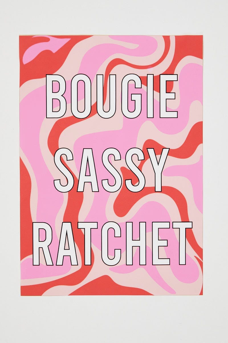 MISCELLANEOUS Print Bougie Sassy Rachet A3 Poster Prints for Women by Ally