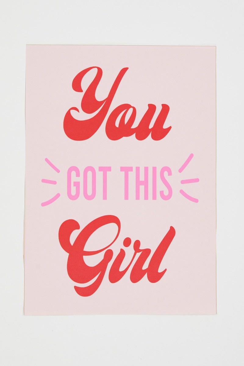 MISCELLANEOUS Print You Got This Girl A4 Poster Prints for Women by Ally