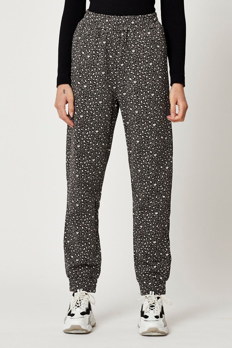 MR TRACK PANT Print Jogger Track Pants for Women by Ally