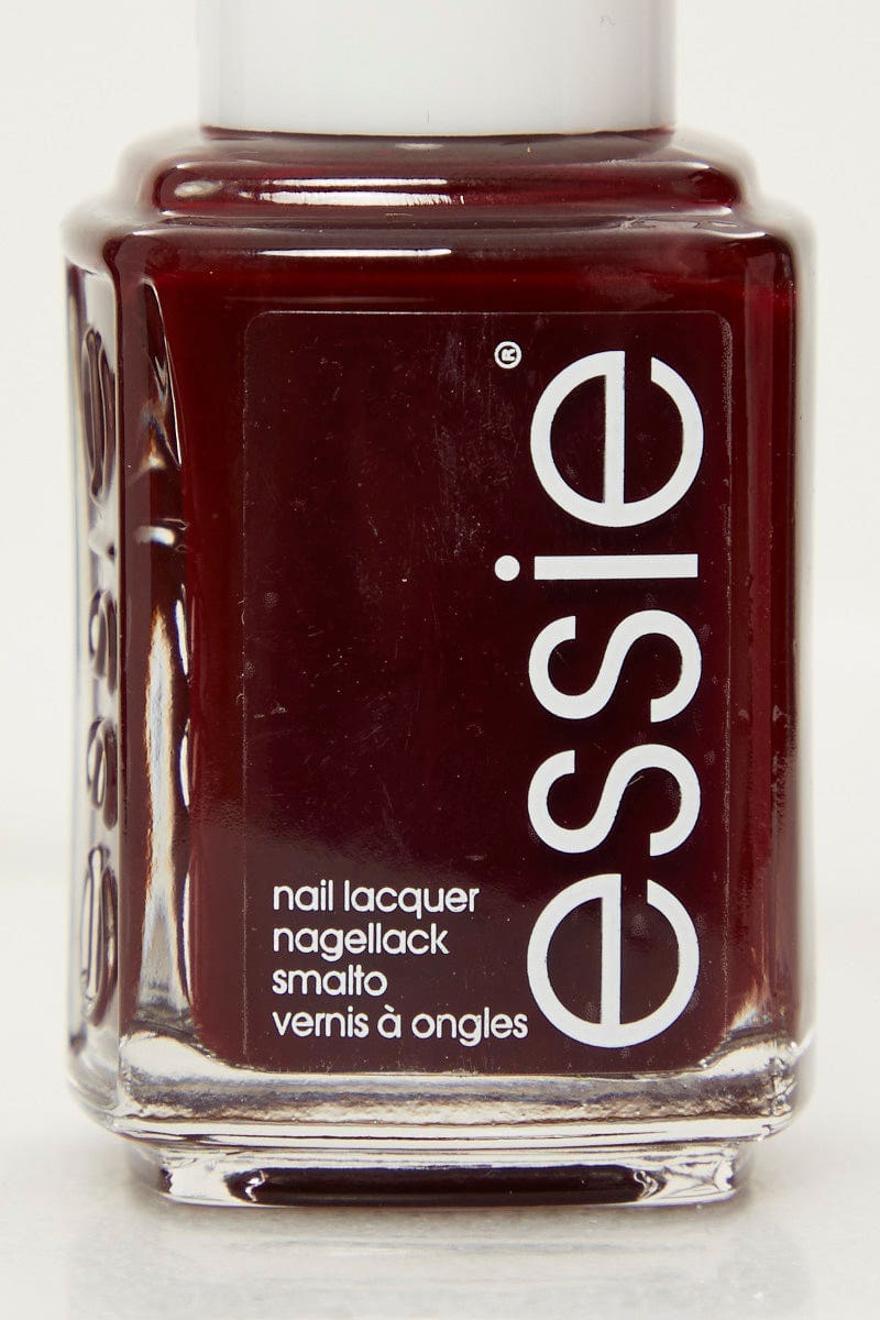 NAILS Red Essie Nail Polish Bordeaux 50 Dark Red for Women by Ally