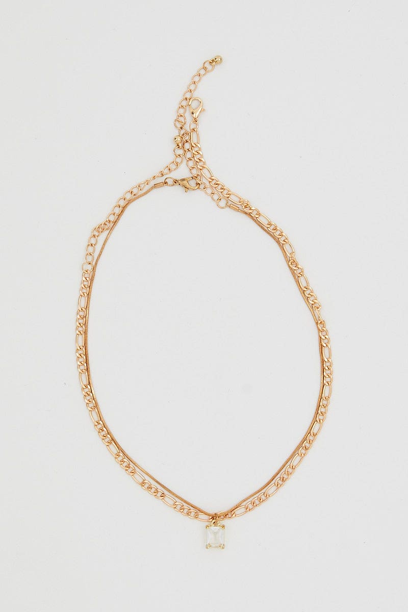 NECKLACE Metallic Necklace for Women by Ally