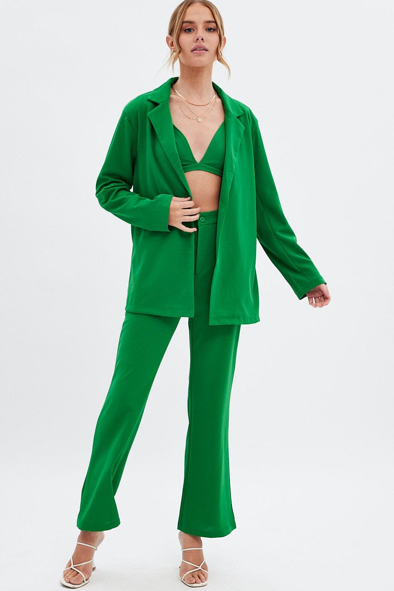 Green Oversized Blazer for Ally Fashion