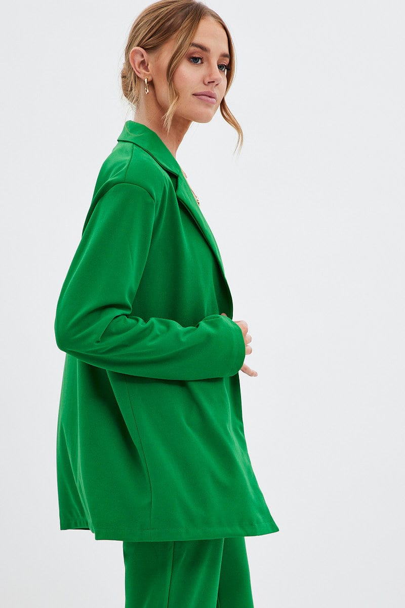 Green Oversized Blazer for Ally Fashion
