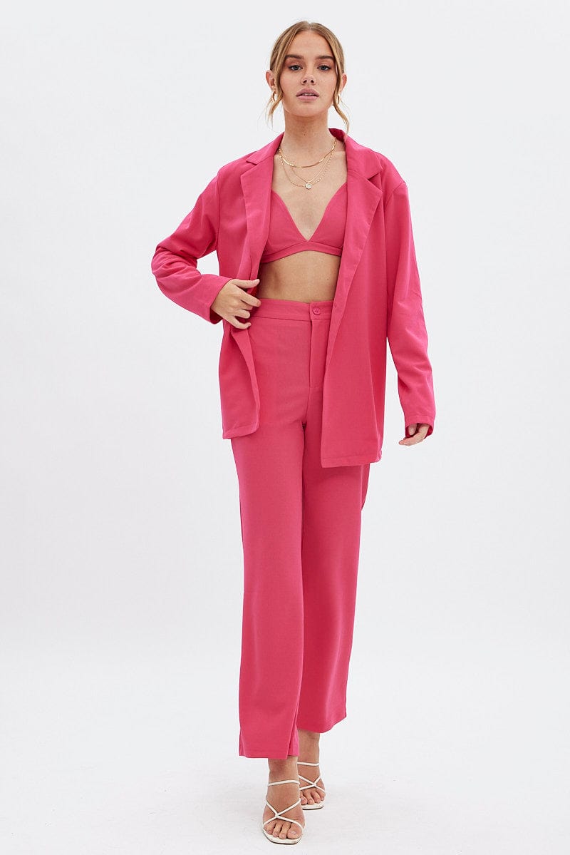 Pink Oversized Blazer | Ally Fashion