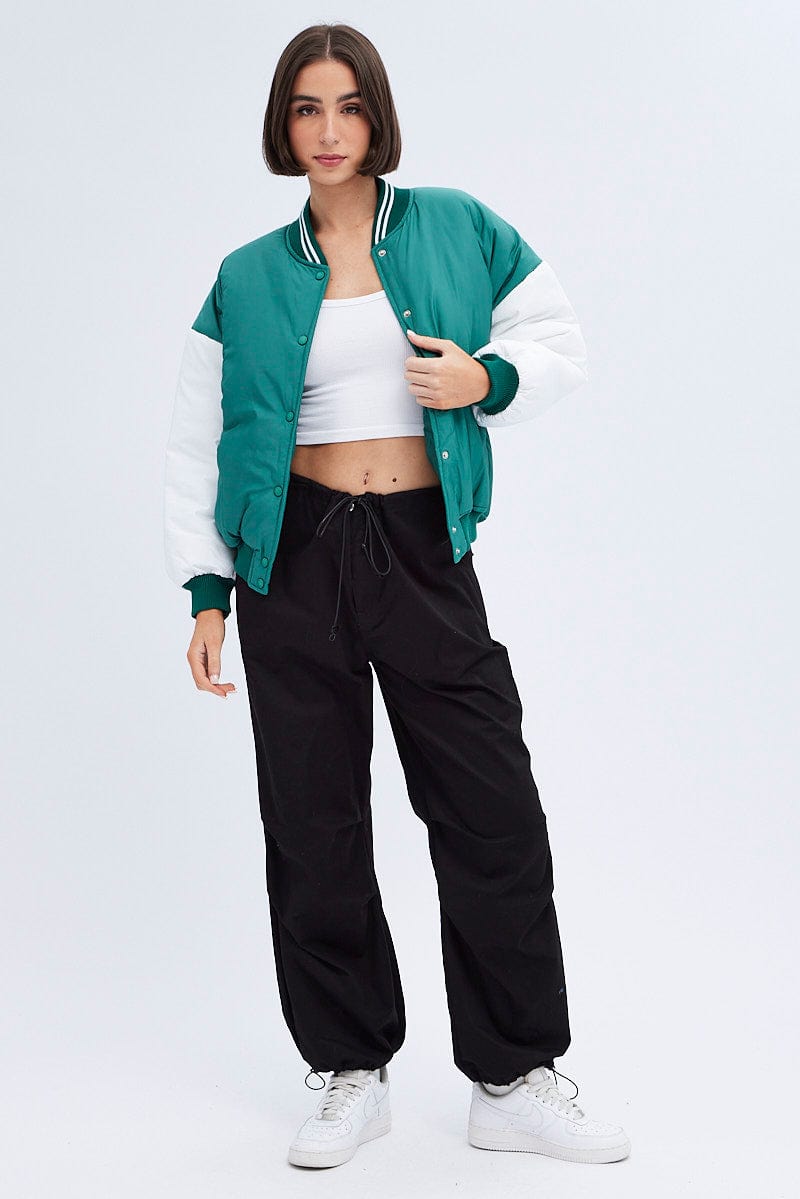 Multi Graphic Jacket Long Sleeve Oversized for Ally Fashion
