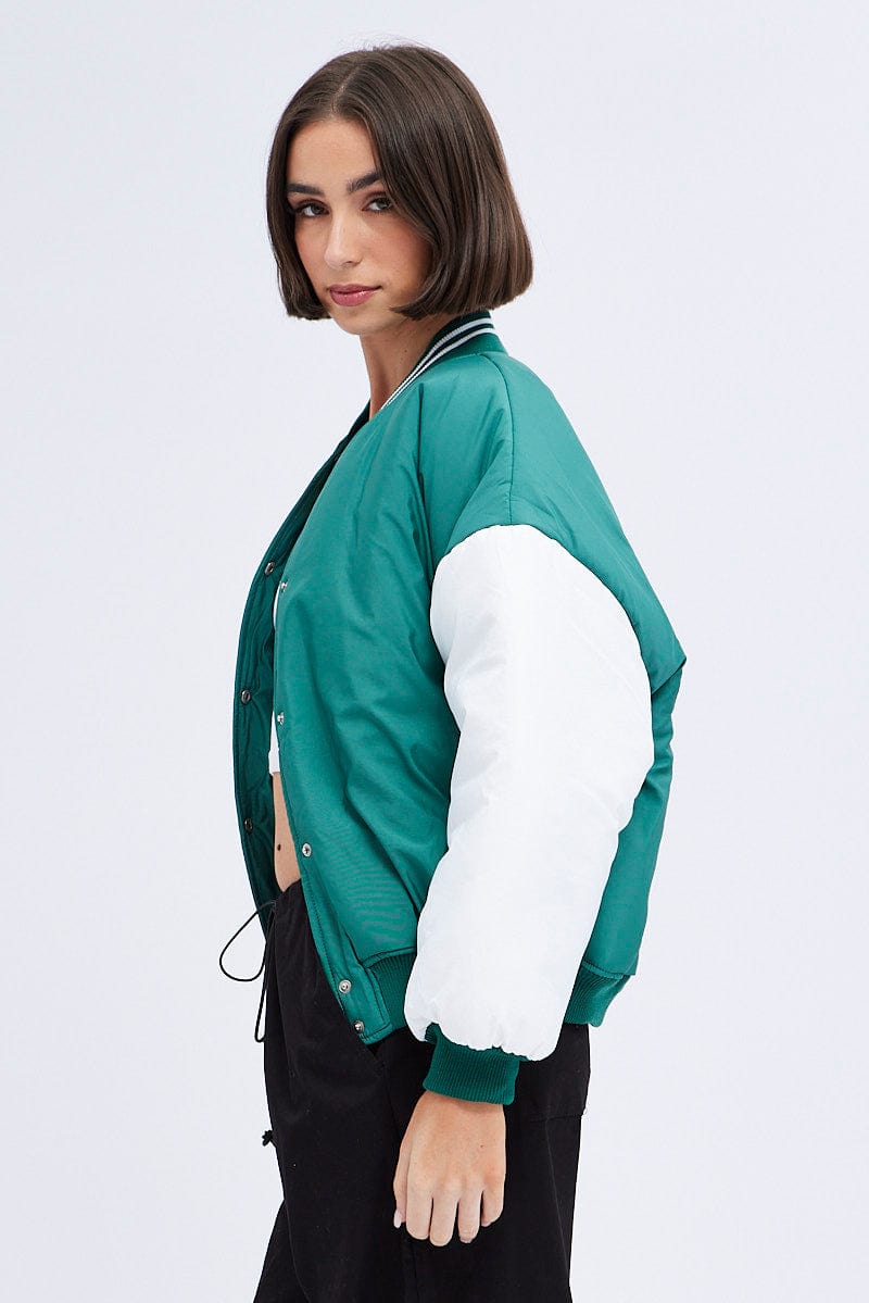 Multi Graphic Jacket Long Sleeve Oversized for Ally Fashion