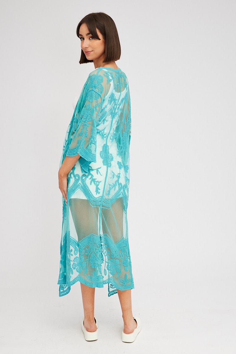 Green Kimono Half Sleeve for Ally Fashion